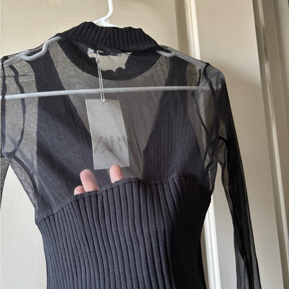 COMBINATION TULLE DRESS - ZARA - Picture 3 of 9